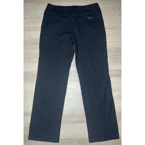 St. John Sport Women's Black Cotton Blend Pants Jeans Stretch Size 14 USA - Picture 5 of 7